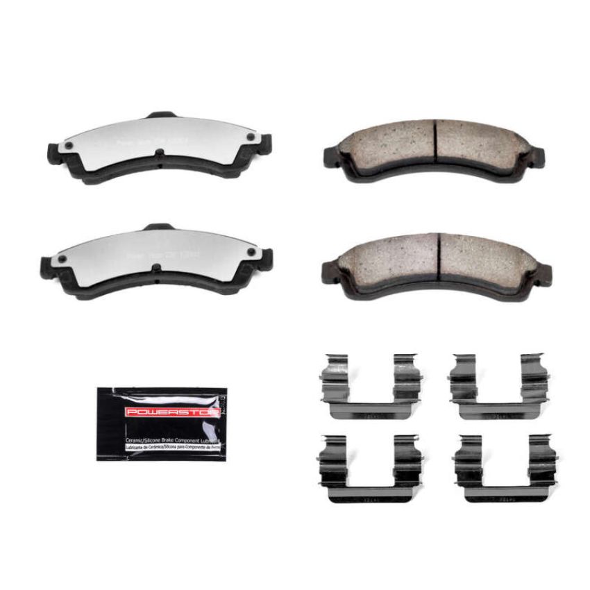 PowerStop Z36-882 PowerStop - Z36 Truck and SUV Carbon-Fiber Ceramic Brake Pads with Hardware Kit
