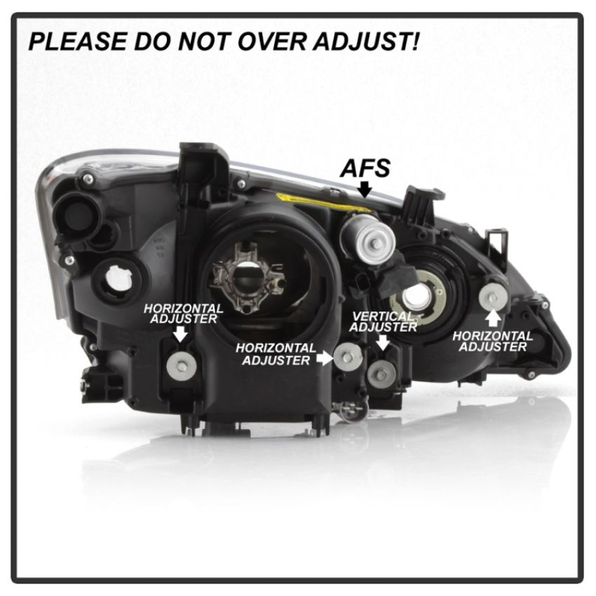 SPYDER 9943294 xTune 10-12 Lexus ES350 Driver Side HID/AFS Headlight - OEM Left (PRO-JH-LES10-AFS-OE-L)