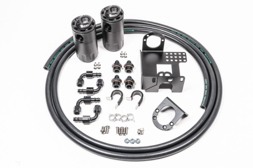 Radium Engineering 20-0337-FL DUAL CATCH CAN KIT, 90-05 MAZDA MX-5, FLUID LOCK