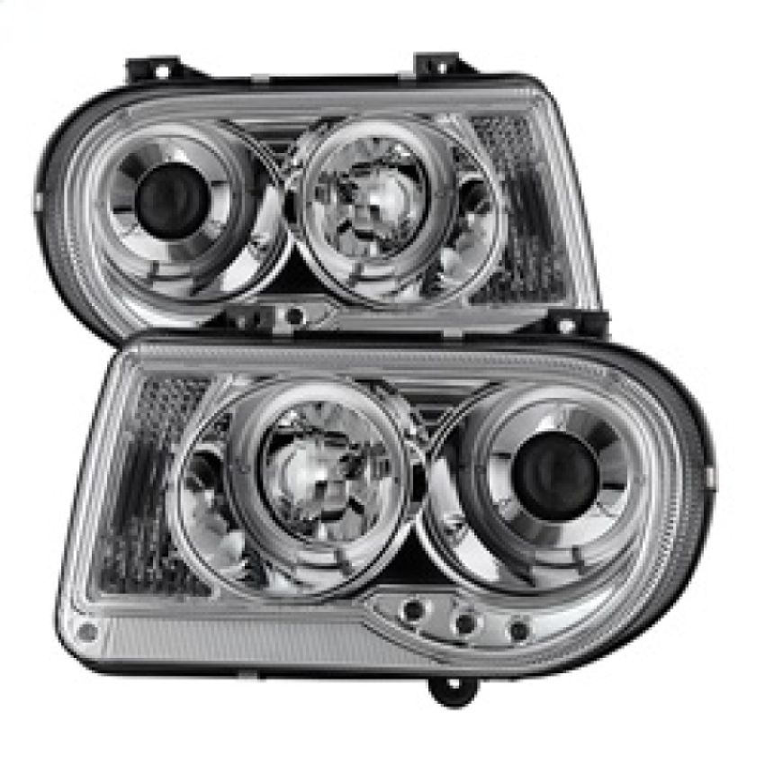 SPYDER 5009142 Projector Headlights - LED Halo - Chrome