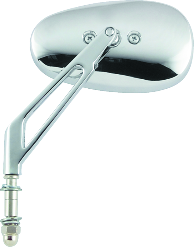 BikeMaster 601140 Harley Lowrise Mirror 4-7/8in Stem - Each - Chrome