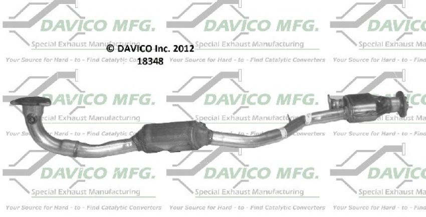 Davico 48348 EPA (Federal) Catalytic Converter Front Left