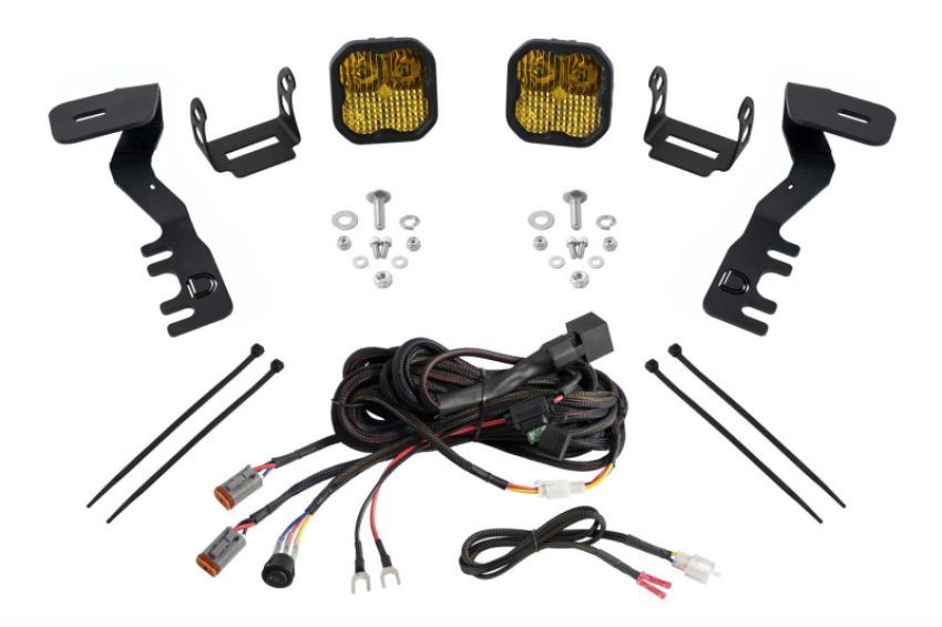 Diode Dynamics DD7939 2024+ Toyota Tacoma SS3 LED Ditch Light Kit- Sport Yellow Combo