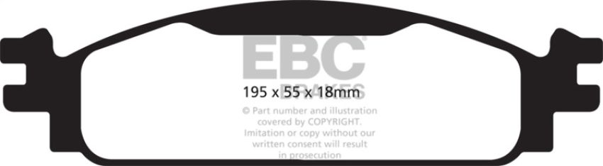EBC Brakes DP41825R Yellowstuff Street And Track Brake Pads