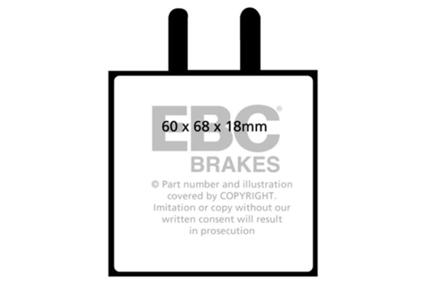 EBC Brakes DP4543R Yellowstuff Street And Track Brake Pads