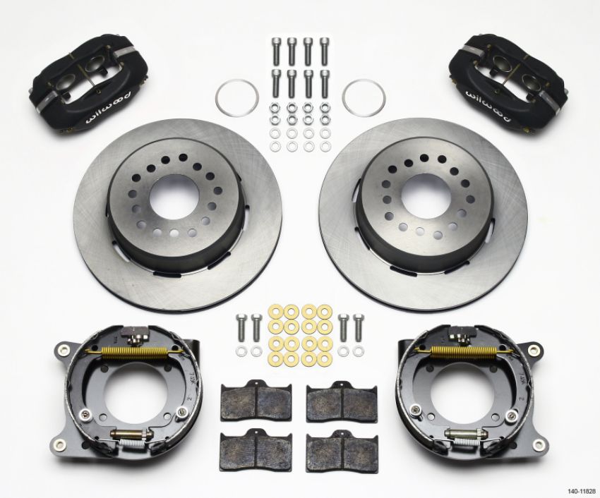 Wilwood 140-11828 Forged Dynalite P/S Park Brake Kit Impala 59-64 / Corvette 57-62
