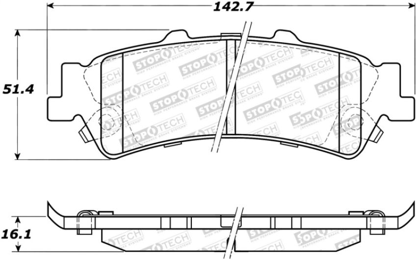 Stoptech 305.07920 Street Select Brake Pads