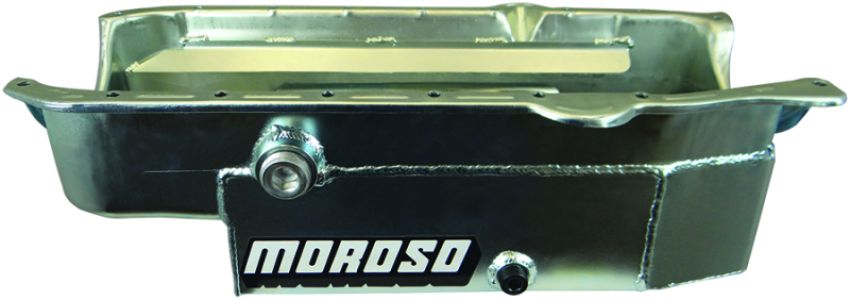 MOROSO MOR21327 SBC 8qt CT Oil Pan - RH Dipstick 86-UP
