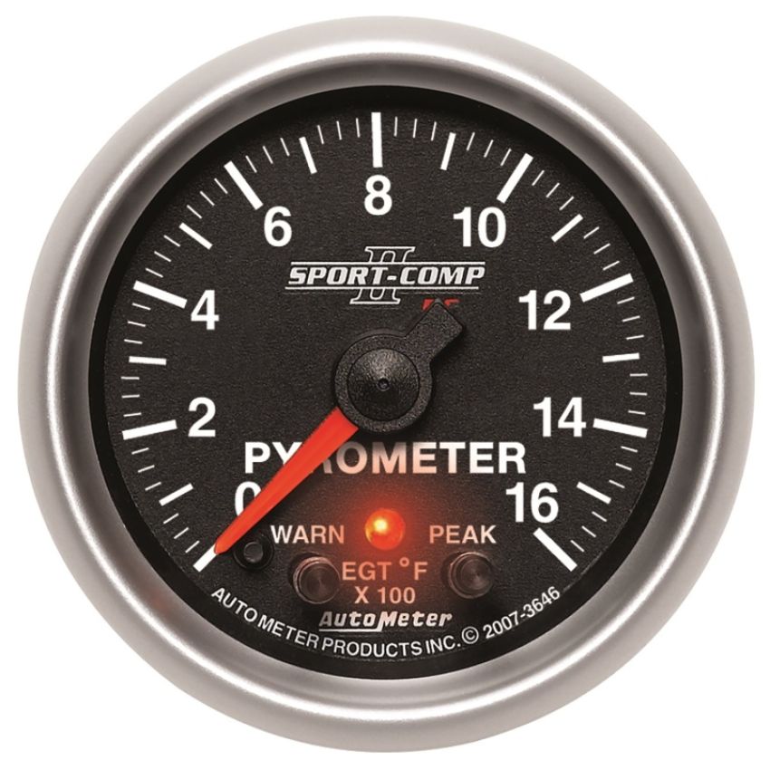 AutoMeter 3646 GAUGE, PYROMETER (EGT), 2 1/16