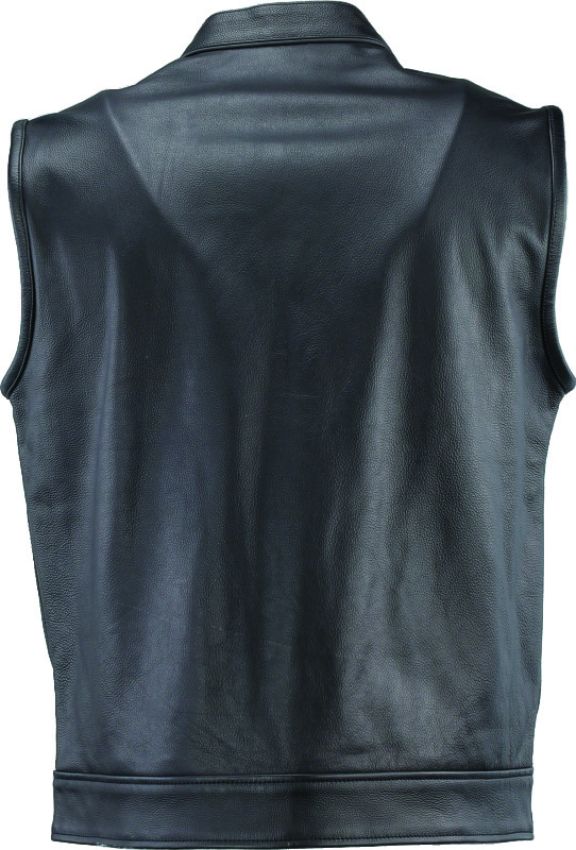 Kuryakyn 094398 Leather By River Road Vandal Club Vest Black - Small