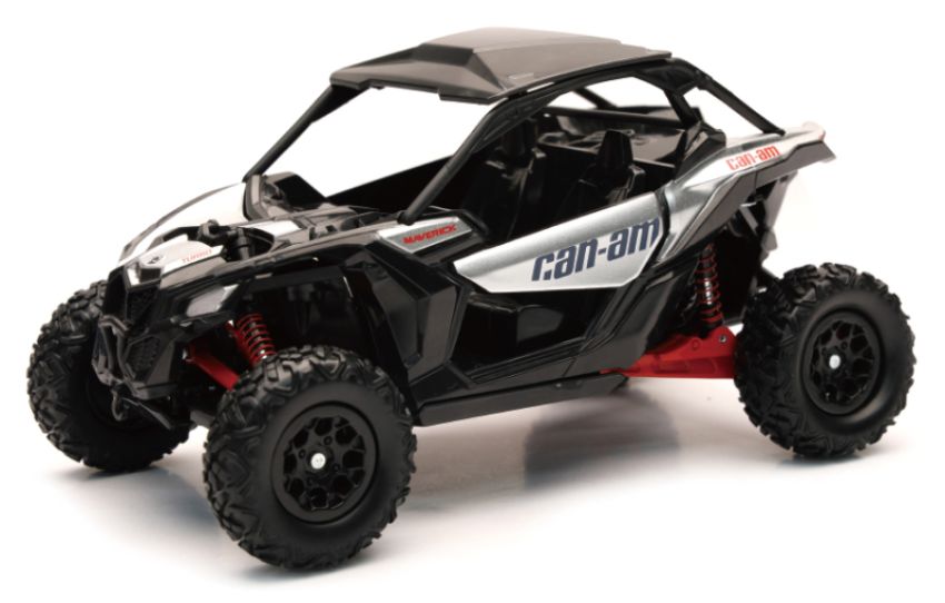 New Ray Toys 58193A Can-AM Maverick X3 (Hyper Silver/Red)/ Scale - 1:18