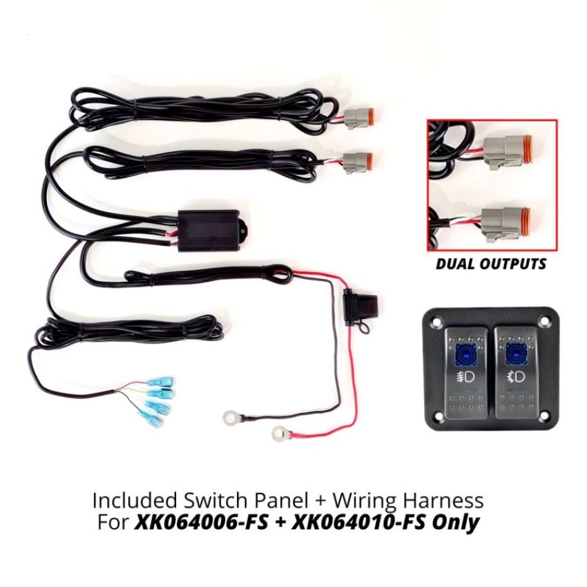 XKGLOW XK064010-FS-KIT XK Glow Razor Light Bar Fog + Strobe Kit 10in
