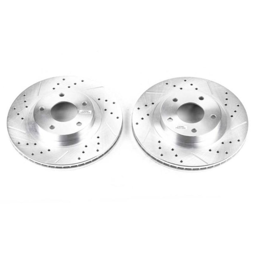 PowerStop JBR919XPR PowerStop Evolution Performance Drilled, Slotted & Plated Brake Rotor Pair