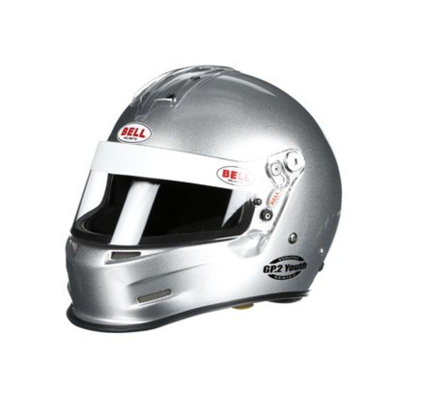 BELL HELMETS BEL1425024 GP2 Youth Helmet Silver XS SFI24.1-15