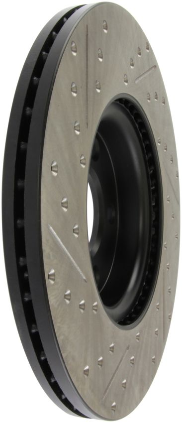 Stoptech 127.45078L 07-09 Mazda 3 Left Front Slotted & Drilled Rotors