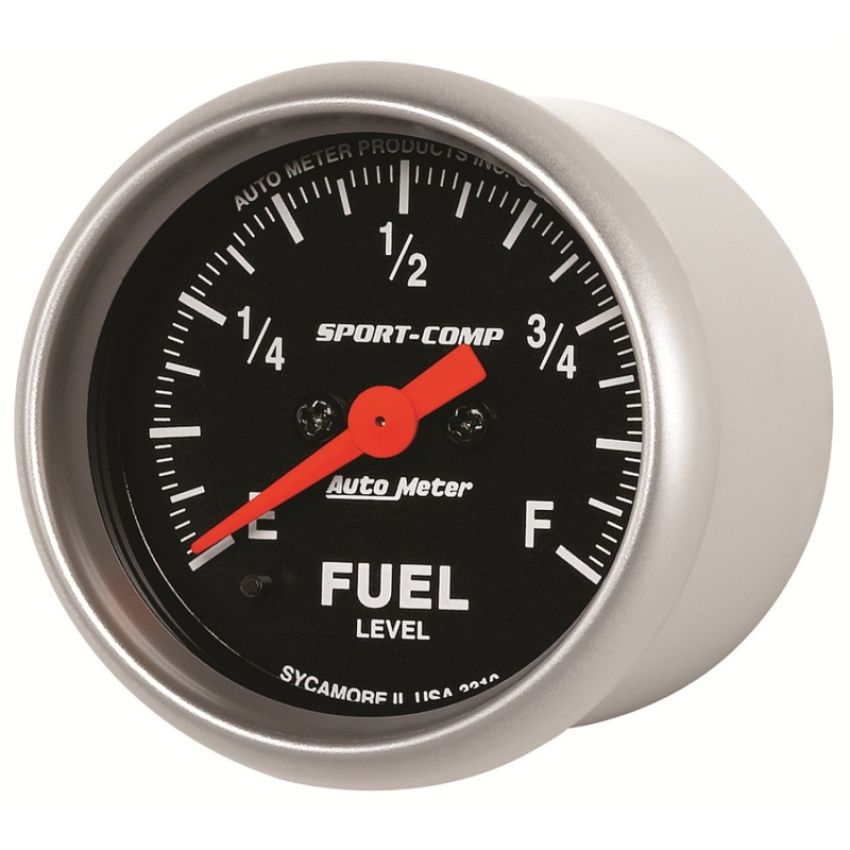 AutoMeter 3310 GAUGE, FUEL LEVEL, 2 1/16