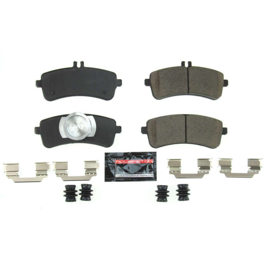 PowerStop Z23-1669 PowerStop - Z23 Daily Driver Carbon-Fiber Ceramic Brake Pads with Hardware Kit