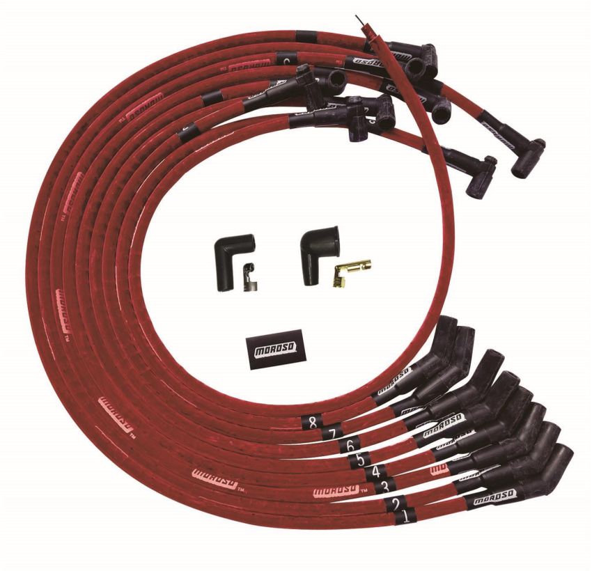 MOROSO MOR52545 Ultra Plug Wire Set BBC Under V/C Red