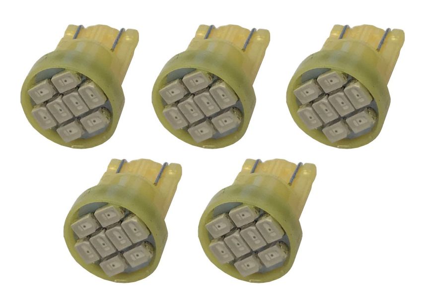 Pacer Performance 20-100 Replacement to T-10 Amber L.E.D 5 Bulb Kit
