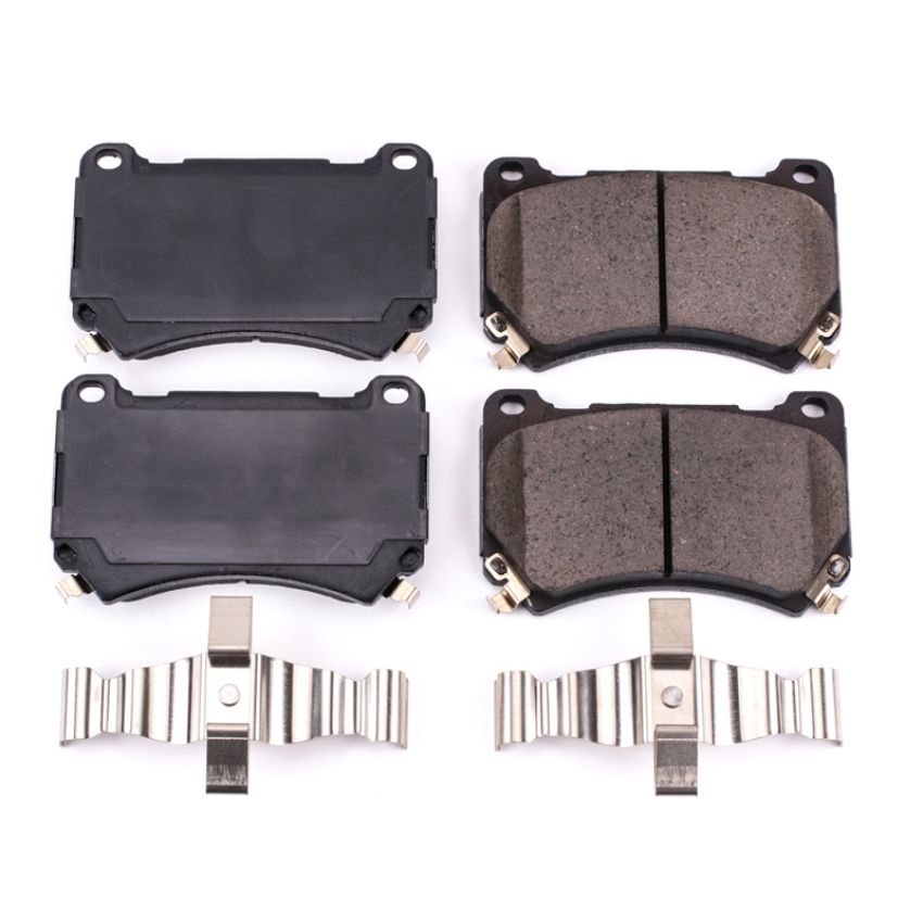 PowerStop 17-1396 PowerStop - Z17 Low-Dust Ceramic Brake Pads with Hardware