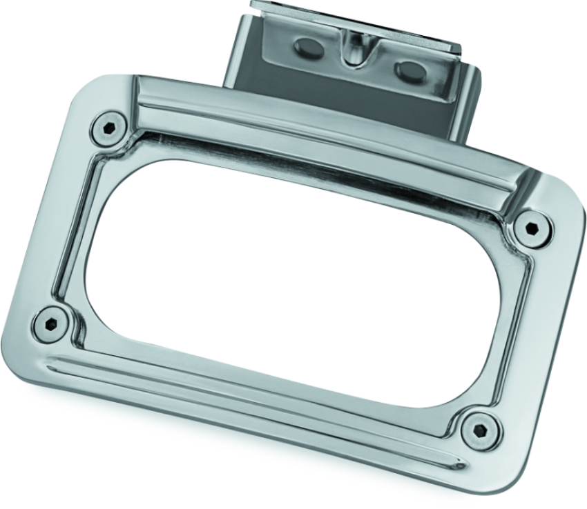 Kuryakyn 5699 L.E.D. Curved License Plate Frame Indian Chrome