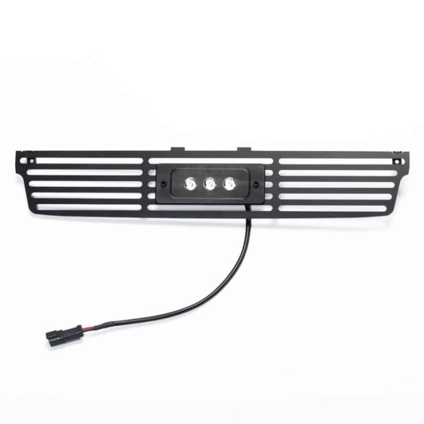 Putco 87196L 15-19 GMC Sierra HD Black Bar Design Bumper Grille Insert w/ Flush 6in Luminix Light Bar