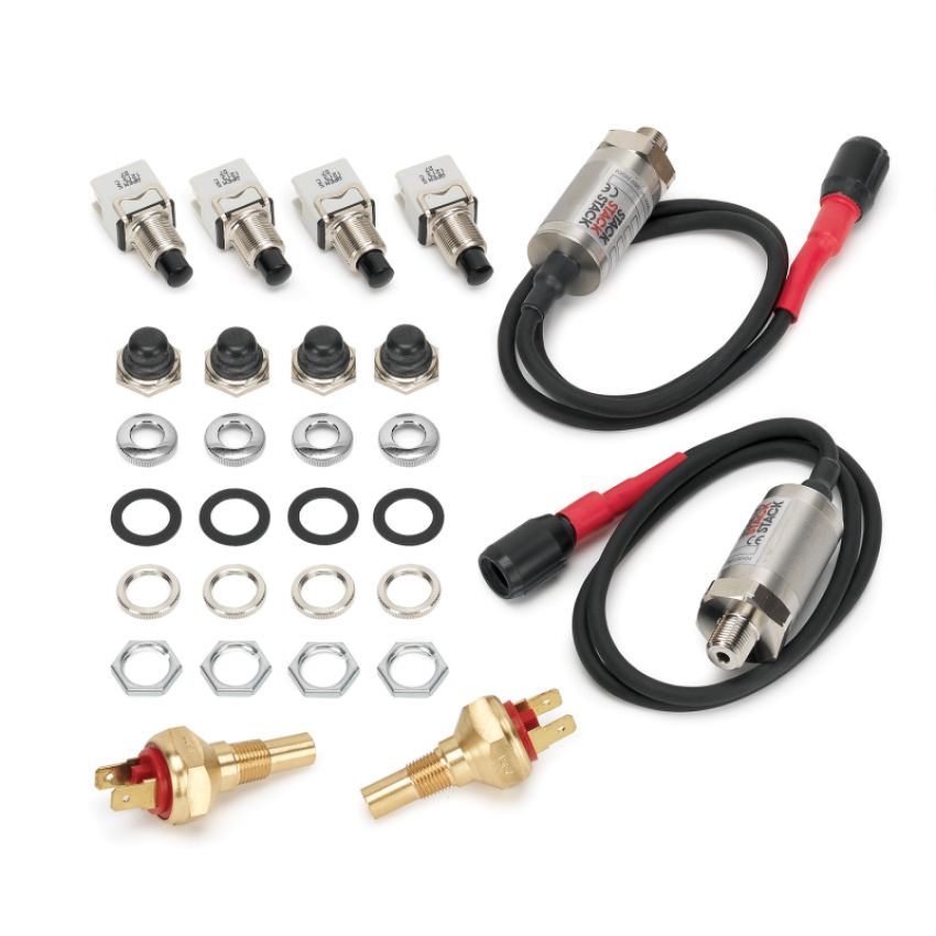 AutoMeter ST8100-D Stack Race Display Pre-Configured White 0-8K RPM (PSI/DEG.F/MPH)