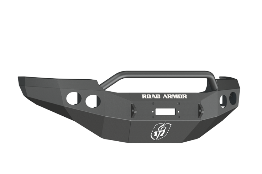 Road Armor 38404B 11-14 GMC 2500 Stealth Front Winch Bumper w/Pre-Runner Guard - Tex Blk
