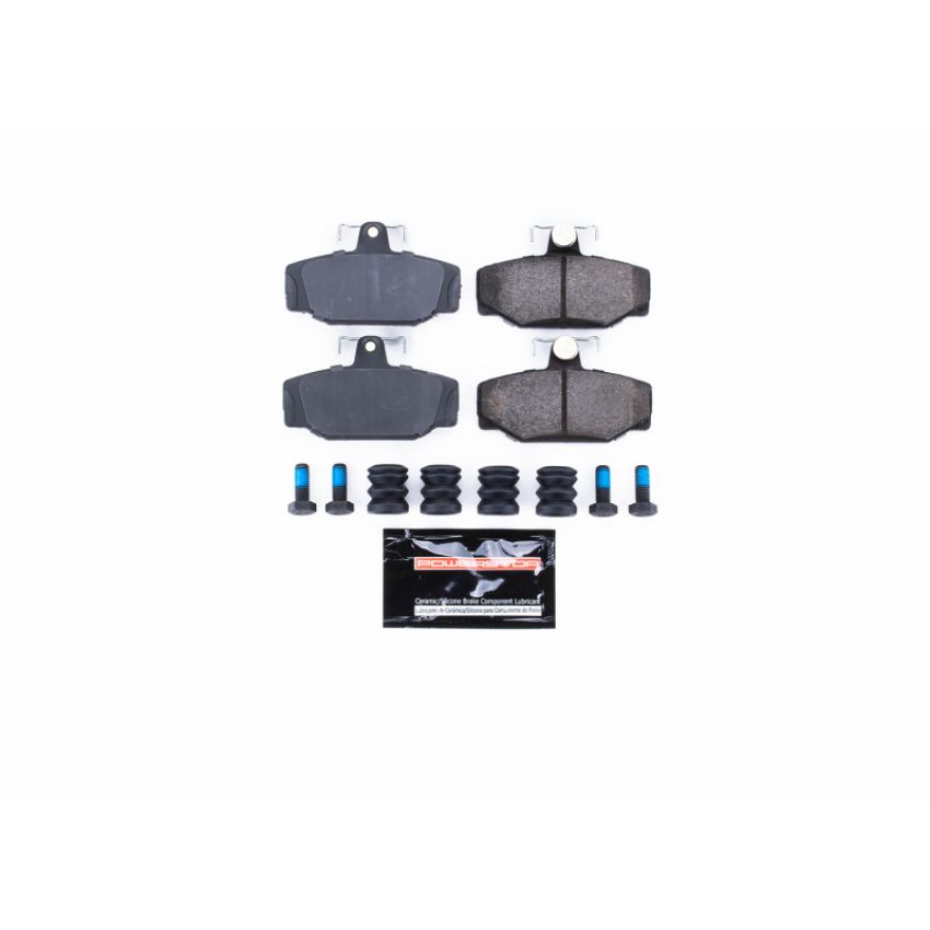 PowerStop Z23-391 PowerStop - Z23 Daily Driver Carbon-Fiber Ceramic Brake Pads with Hardware Kit