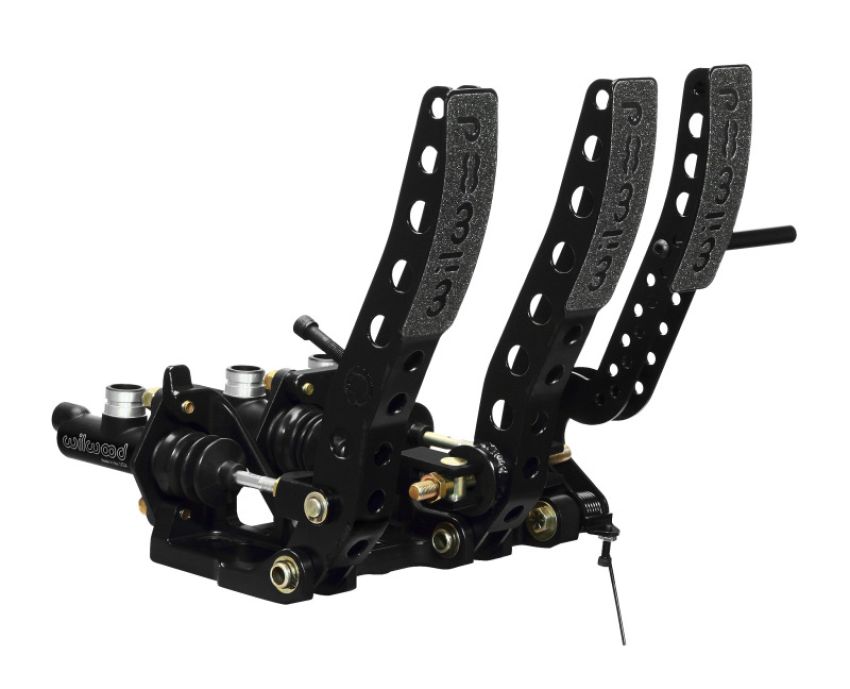 Wilwood 340-12410 Pedal Assembly Floor Mount-Brake Clutch & Throttle