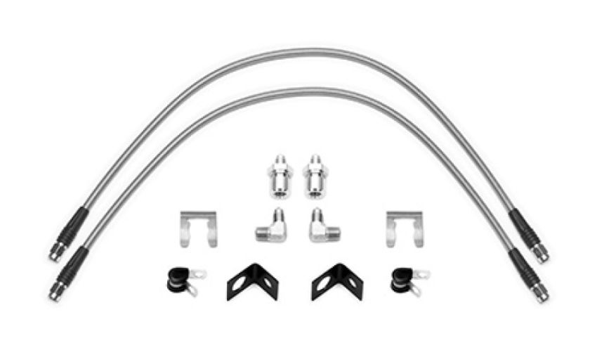 Wilwood 220-16439 Flexline Kit 25 inch 3/8-24 to 90 Degree