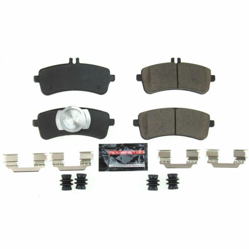 PowerStop Z23-1669 PowerStop - Z23 Daily Driver Carbon-Fiber Ceramic Brake Pads with Hardware Kit