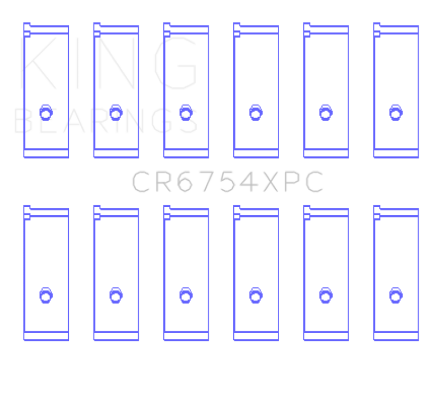 King Toyota2JZGE/2JZGTE 3.0L (Size STD) pMaxKote Performance Rod Bearing Set