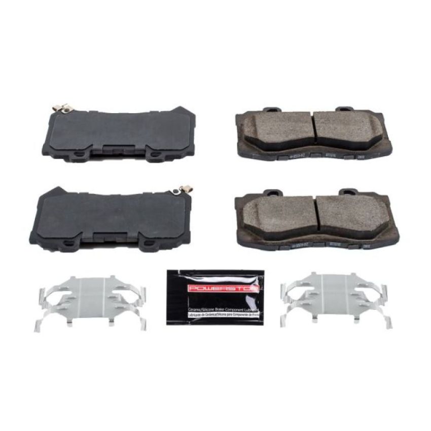PowerStop Z23-1802 PowerStop - Z23 Daily Driver Carbon-Fiber Ceramic Brake Pads with Hardware Kit