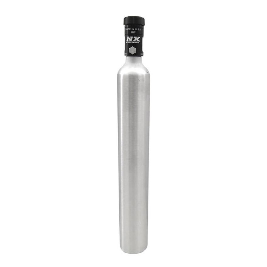 Nitrous Express 11022 10 OZ MINI-BOTTLE W/ MOTORCYCLE VALVE (2 DIA. X 15.09 TALL)
