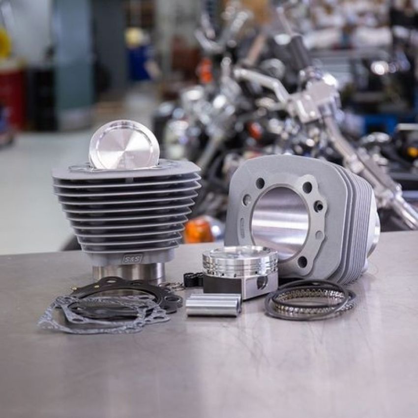 S&S Cycle 910-0688 86-19 Sportster Models 883 to 1200cc Conversion Kit - Silver