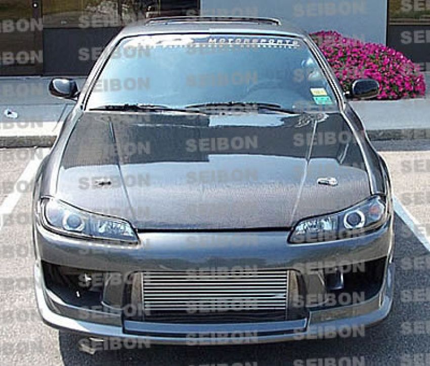Seibon HD9901NSS15-OE 99-01 Nissan S15 OEM Carbon Fiber Hood