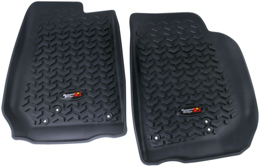 Floor Liners Front Black 14-18 Jeep Wrangler