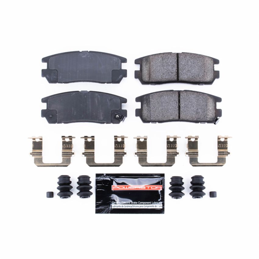 PowerStop Z23-580 PowerStop - Z23 Daily Driver Carbon-Fiber Ceramic Brake Pads with Hardware Kit