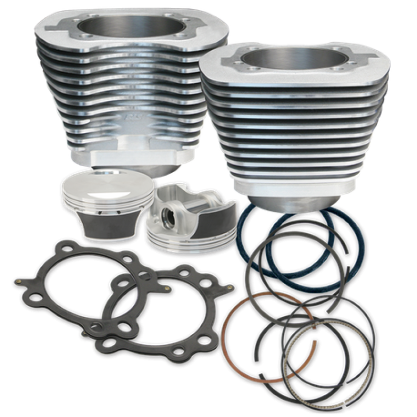 S&S Cycle 910-0201 99-06 BT 97in Big Bore Cylinder Kit - Silver