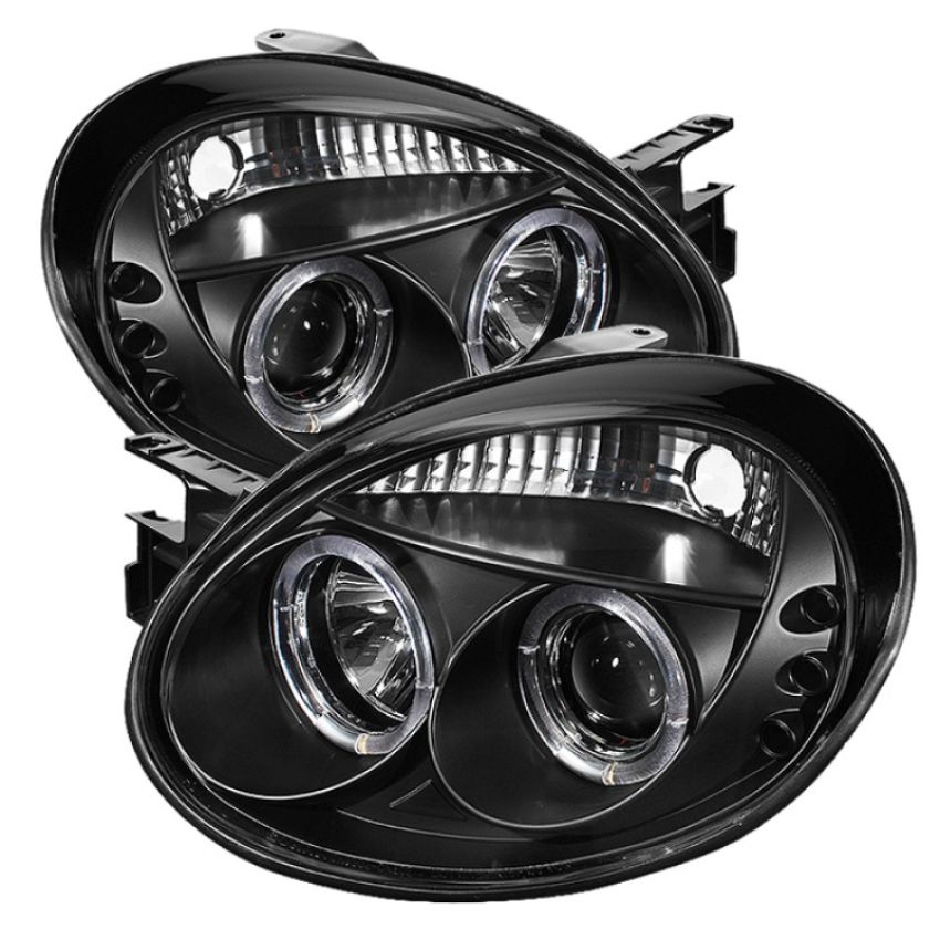 SPYDER 5009920 Projector Headlights - LED Halo - Black