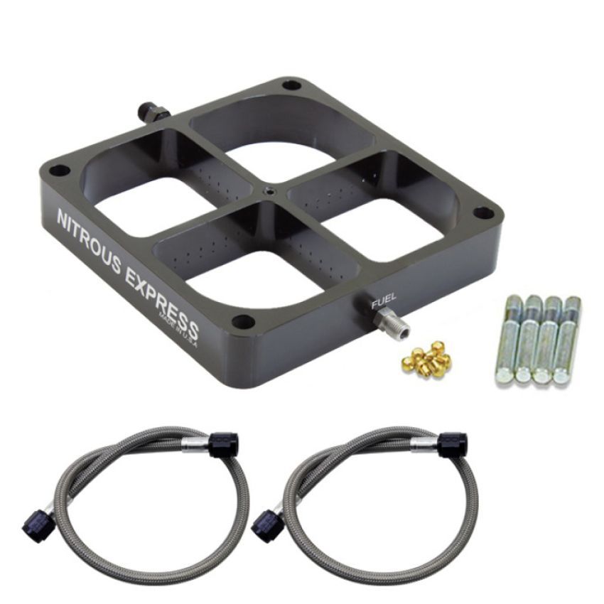 Nitrous Express NX639 Single Entry Crossbar 8500 Based Throttle Body Plate Conversion