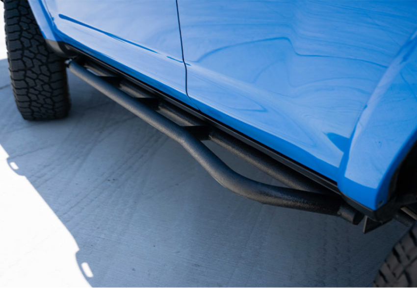 Cali Raised LED CR2699 Cali Raised 10-24 Toyota 4Runner Trail Edition Bolt On Rock Sliders - Kick Out / Raw
