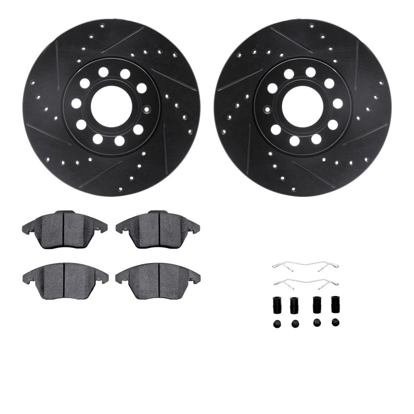 Dynamic Friction 8612-74033 Rotor Kit