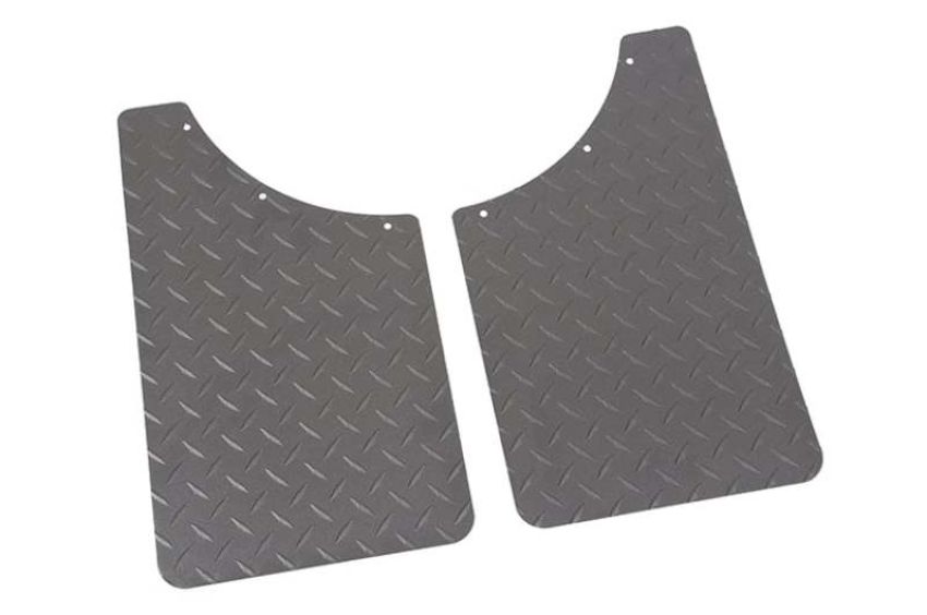 Dee Zee DZ1808TB Deezee Universal Flaps Brite-Tread Universal 11x19 Notched (Txt Blk)