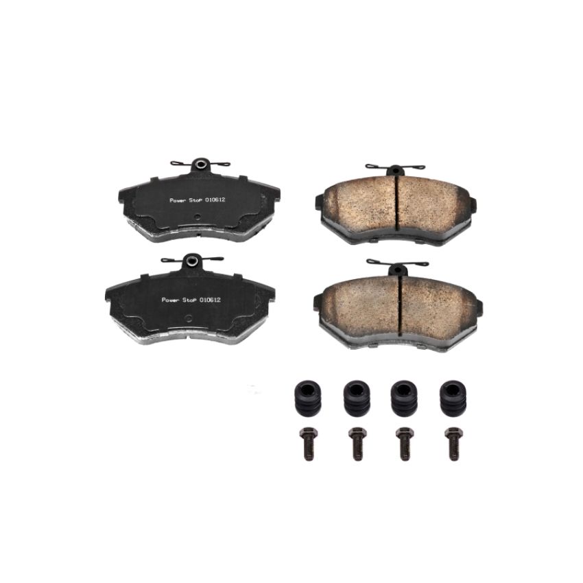 PowerStop 17-696 PowerStop - Z17 Low-Dust Ceramic Brake Pads with Hardware