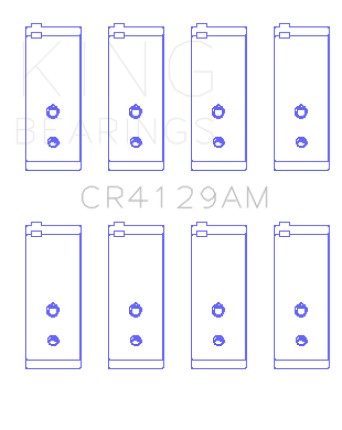 King Toyota 18R/21R (Size .5) Connecting Rod Bearing Set