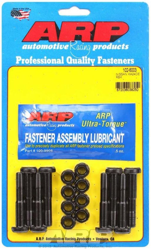 ARP ARP102-6003 Rod Bolt Kit - Nissan KA24DE