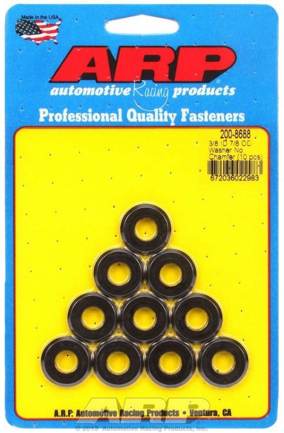 ARP ARP200-8688 Black Washers - 3/8 ID x 7/8 OD (10)