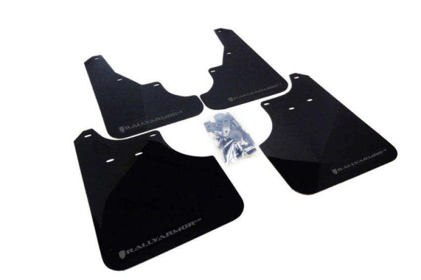 Rally Armor MF11-UR-BLK/GRY Black Mud Flap/Grey Logo